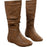 Bottes de cowboy western pour femmes de taille moyenne