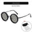 ND Adjustable New Punk Cross-mirror Rotating Color-changing Polarized Sun Glasses