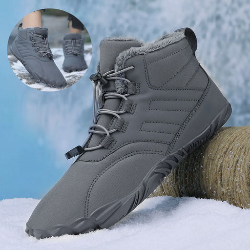 Chaussures de sport d'extérieur en coton pour hommes et femmes, bottes d'hiver chaudes et faciles à enfiler, résistantes à l'usure, chaussures de ski épaisses pour couples