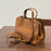 Womens Casual All-Match Tote Bag Made From Full-Grain Cowhide Leather