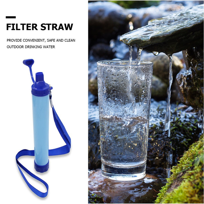 Filtres à eau, pailles pour la randonnée, le camping et les voyages en plein air, outils de survie d'urgence personnels, paille pour l'été