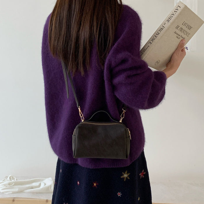 Sac à bandoulière carré rétro