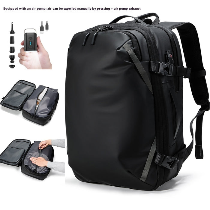 Mochila de compresión al vacío para hombre, multifuncional, para viajes