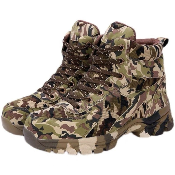 Bottes de neige épaisses en cuir de vachette pour homme, conçues pour l'hiver et offrant une excellente isolation thermique.