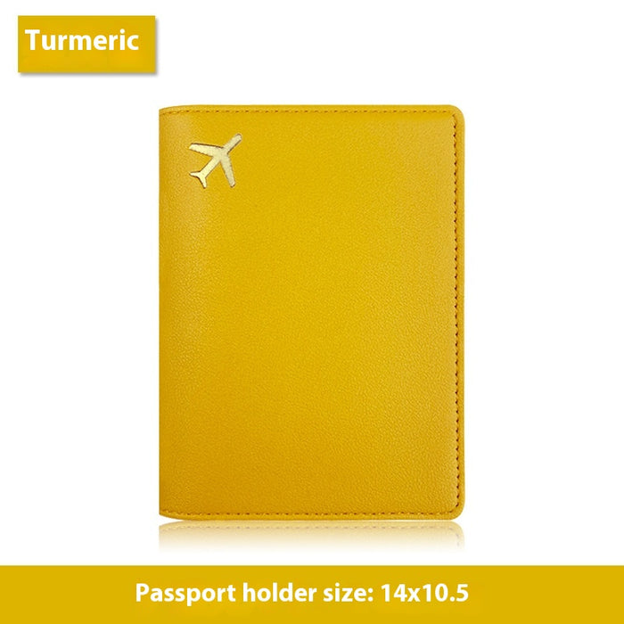 Étui multifonctionnel pour passeport en cuir PU