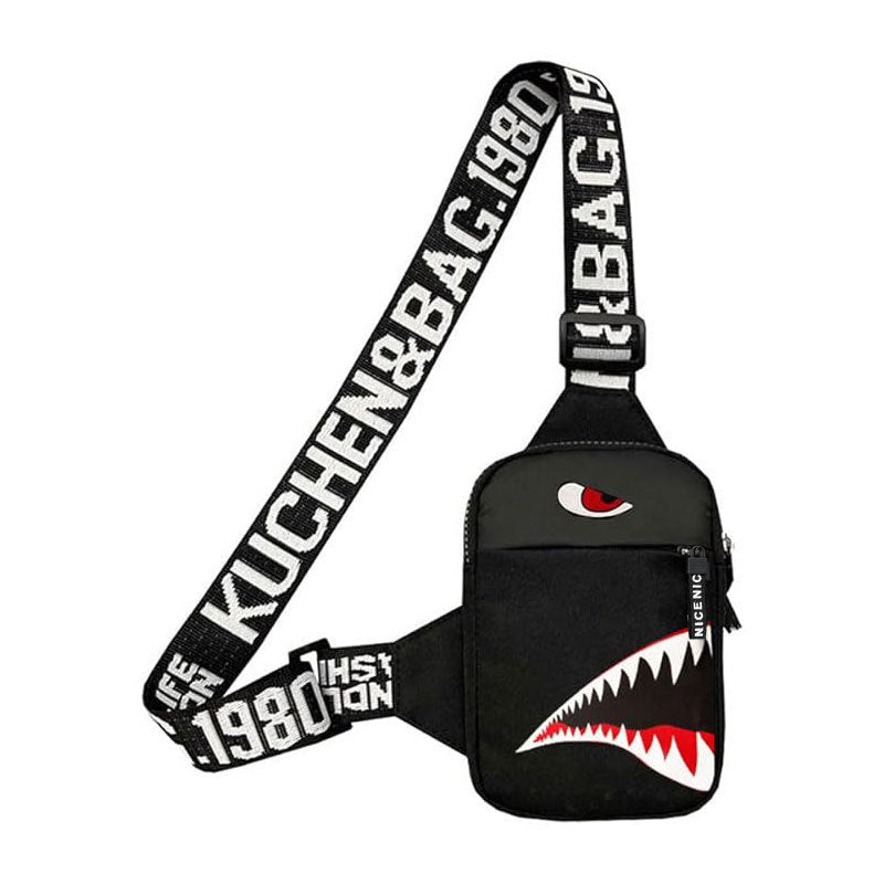 Men's Outdoor Travel Color Graffiti Shoulder Bag