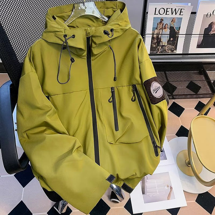 Functional Outdoor Three-proof Soft Shell Coat Men's Spring And Autumn New Waterproof Windproof Jacket