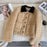 Women's Fashion Short Color-Block Lapel Jacket