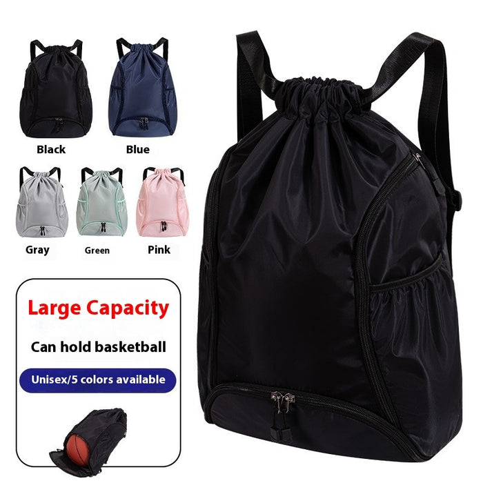 Large Capacity Sports Backpack Multifunctional Training Fitness Drawstring Bag