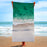 Flat Woven Ultra-fine Fiber Square Beach Towel