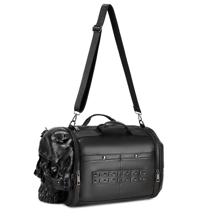 Three-dimensional Trendy Cool Skull Single Room Crossbody Portable Travel Bags