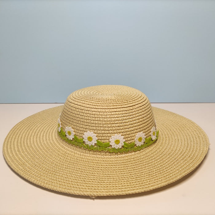 Children's Sun-proof Straw Hat Summer Breathable Full Face Cover Beach Outdoor