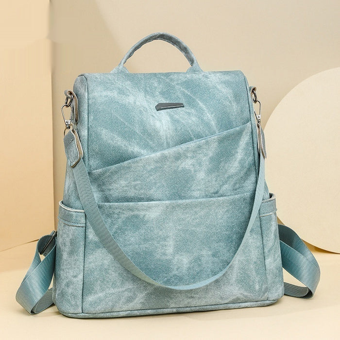 Sac à dos souple en cuir pour femme, idéal pour les loisirs, les trajets quotidiens, les voyages et l'école.