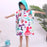Cape en microfibre pour enfants, serviette de plage double face en velours à séchage rapide