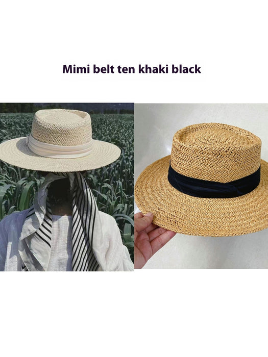 Chapeau de soleil tendance pour la plage, tissé