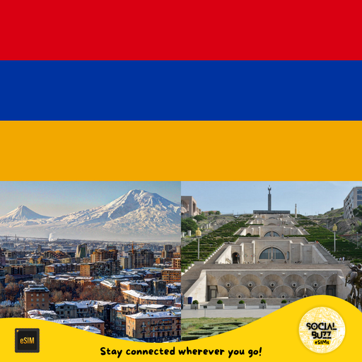 Buy your Armenia eSIM data plan now. Get fast and reliable internet without roaming charges. Activate online and stay connected across Armenia.