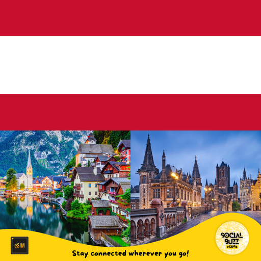 Get your Austria eSIM data plan online. Enjoy seamless, high-speed internet with no roaming fees. Activate instantly and stay connected while visiting Austria.