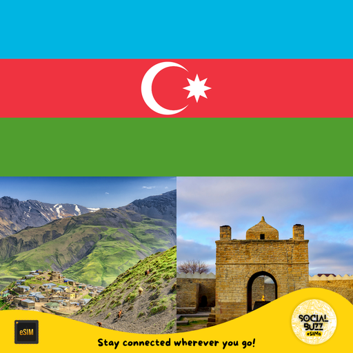 Buy your Azerbaijan eSIM data plan online. Enjoy fast and reliable internet without roaming fees. Activate instantly and stay connected across Azerbaijan.