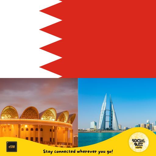 Get your Bahrain eSIM data plan online. Enjoy seamless internet access with no roaming charges. Activate instantly and stay connected throughout Bahrain.