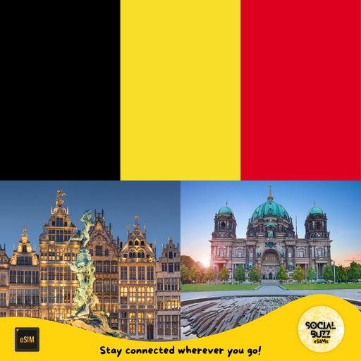 Buy your Belgium eSIM data plan online. Enjoy seamless, high-speed internet with no roaming fees. Activate instantly and stay connected across Belgium.