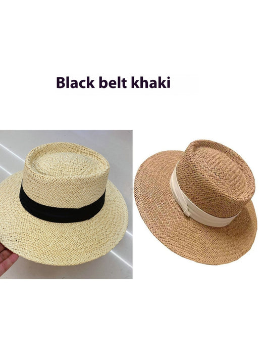 Chapeau de soleil tendance pour la plage, tissé
