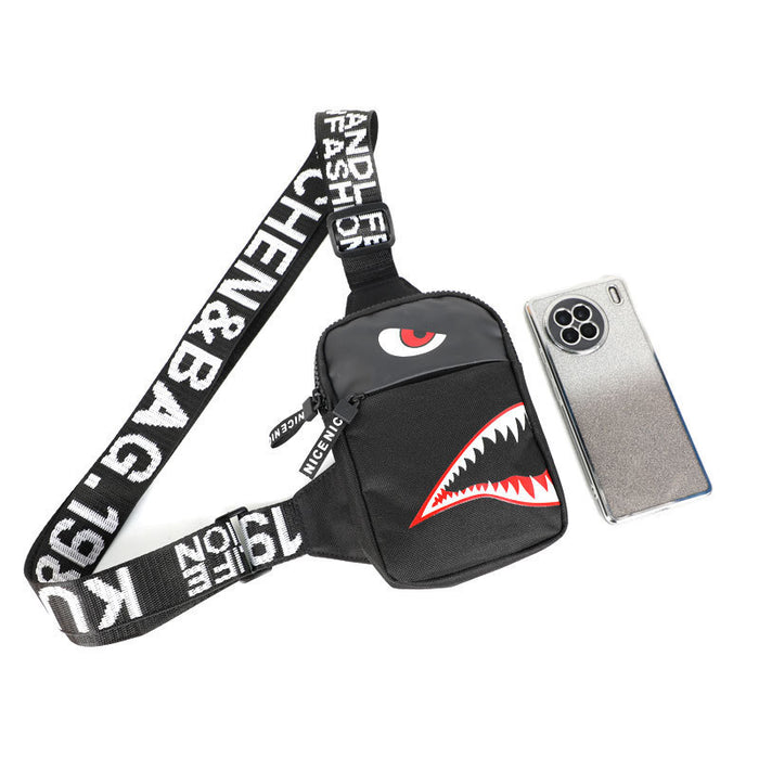 Men's Outdoor Travel Color Graffiti Shoulder Bag