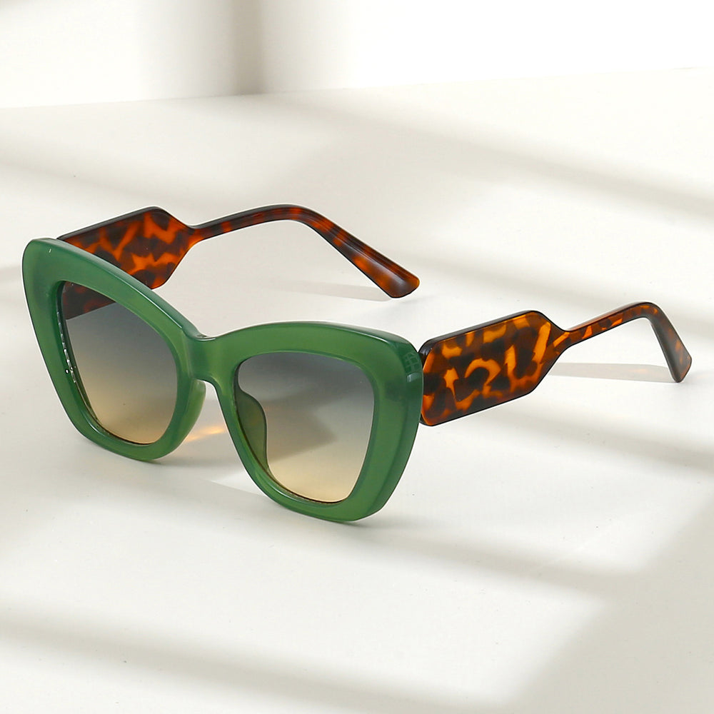 Gafas de sol europeas y americanas de colores lisos y contrastantes