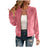 Round-neck Zip-up Deerskin-fleece Short Jacket Flight Suit