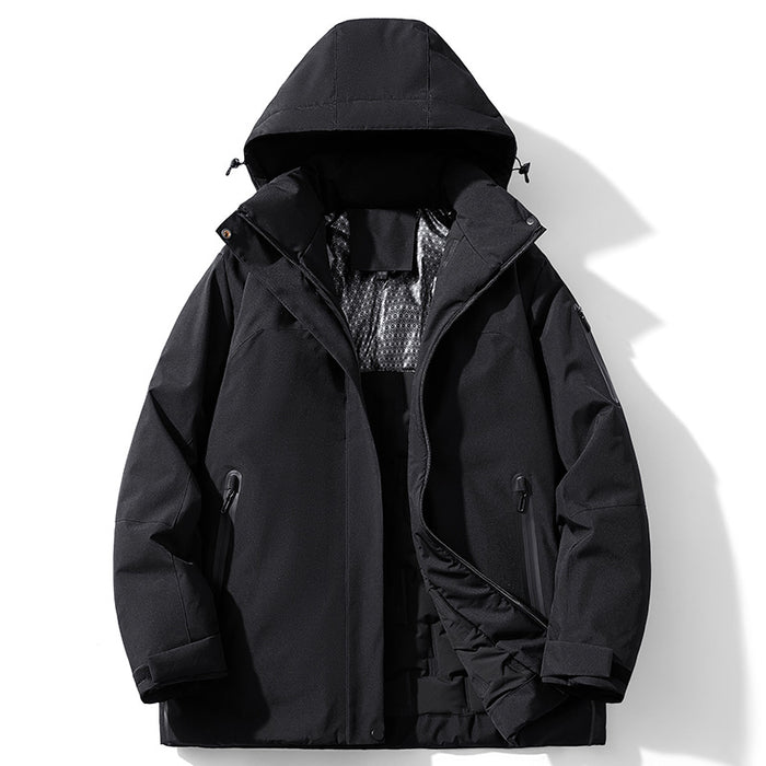 Manteau d'hiver matelassé en coton, veste imperméable doublée polaire, résistant au froid, coupe-vent, anti-salissures, pour l'extérieur