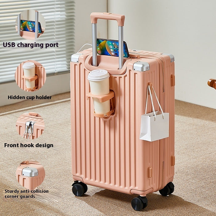 Valise à fermeture éclair multifonctionnelle portable avec cadenas à mot de passe