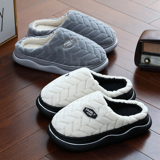 Pantuflas de invierno antideslizantes para interiores y exteriores, con suela gruesa y sin mal olor.