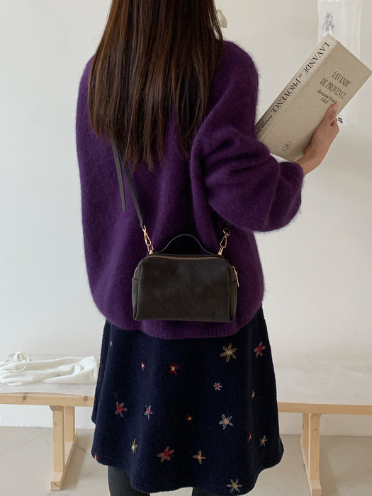 Sac à bandoulière carré rétro
