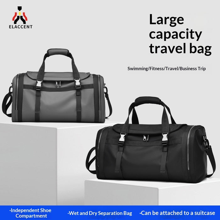Outdoor Leisure Luggage With A Separate Shoe Compartment Multi-functional Travel Bag