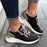 Fashion Lace-up Sneakers Women Cozy Tinck-soled Sports Shoes