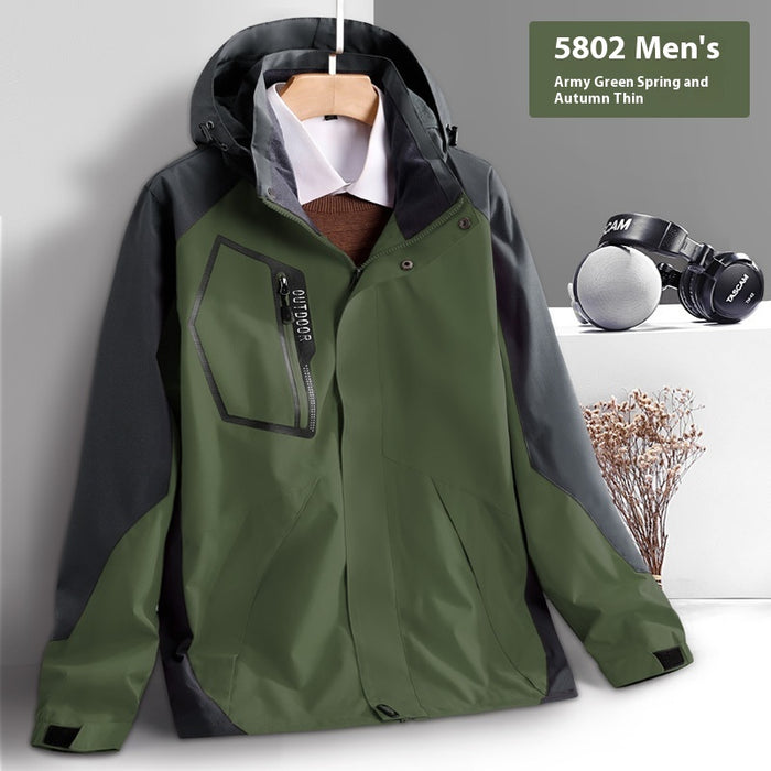 Veste imperméable fine coupe-vent pour activités de plein air