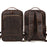 Double Zipper Main Bag Genuine Leather Large Capacity Crazy Horse Leather Outdoor Travel Leisure Backpack