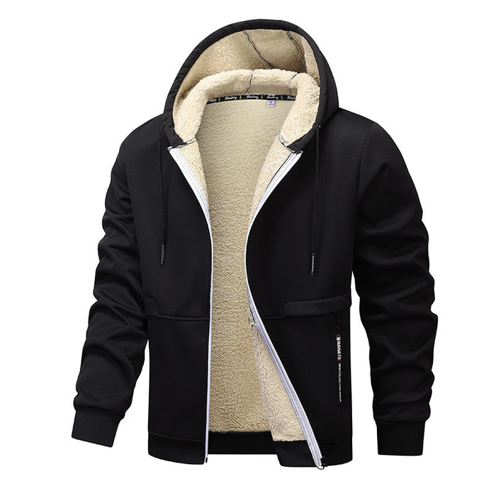 Men's Fashion Lambswool Thickened Coat Sweatshirt