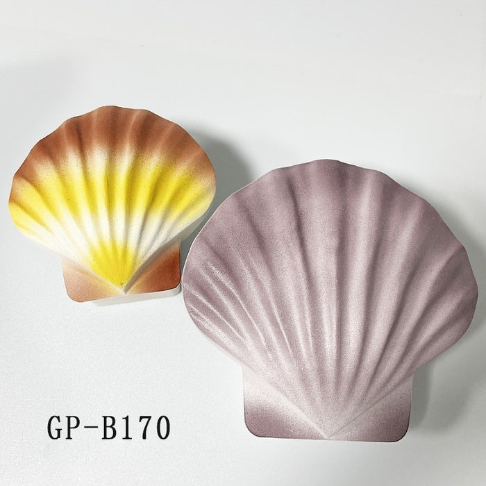 Lampe murale LED extérieure étanche en forme de coquillage, lampe de jardin créative