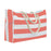 Embroidered Striped Beach Bag With Large Capacity