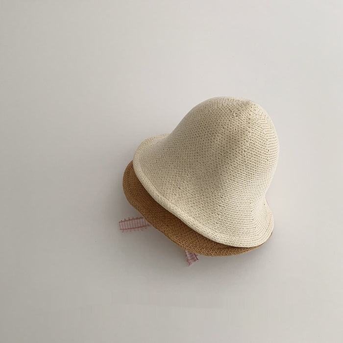 Chapeau de paille de plage anti-soleil pour filles