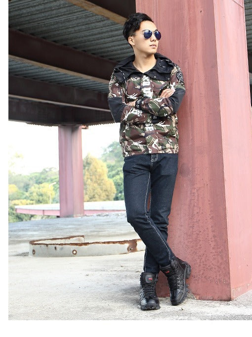 Botas militares de combate para exteriores, de caña alta, con envío directo