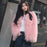 Women's Solid Color Short Faux Shearling Fur Coat