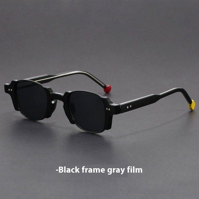 European And American Retro Pin Sun Glasses Korean Hong Kong Style Square Frame Sunglasses
