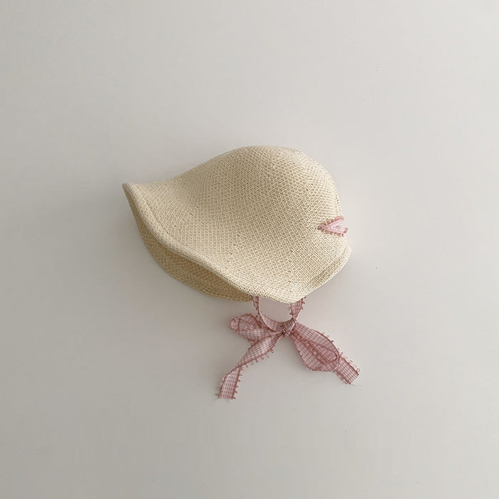 Chapeau de paille de plage anti-soleil pour filles