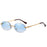 Metal Frame Oval Punk Multicolor Colorful Sun Glasses