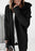 Gilet cardigan à capuche à manches chauve-souris, coupe ample et décontractée, couleur unie, vêtements pour femmes