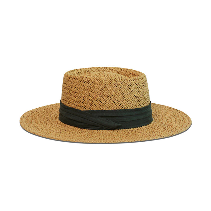 Chapeau de soleil tendance pour la plage, tissé