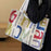 Large Capacity Canvas Women's Travel Tote Portable Shopping Bag