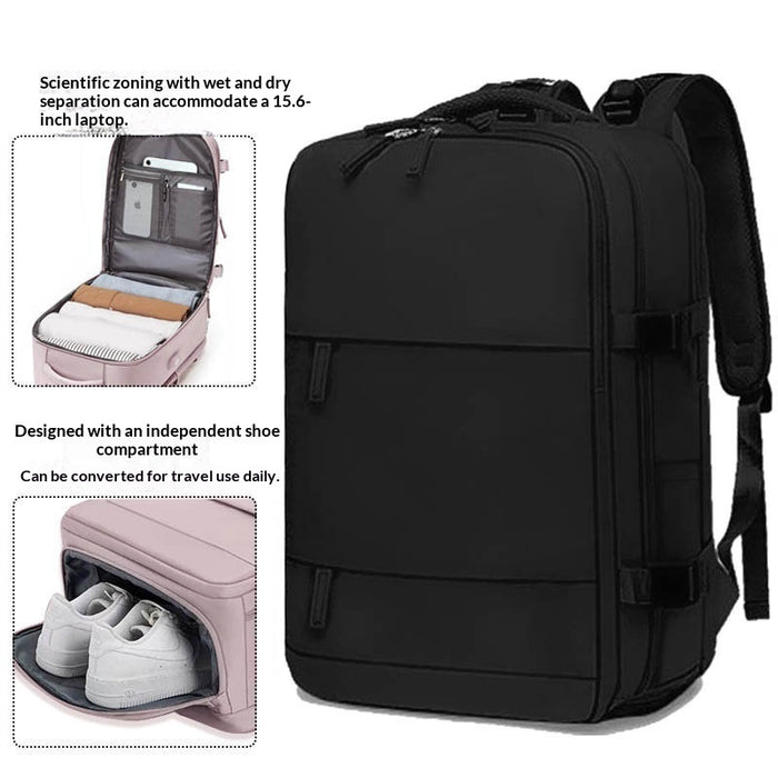 Sac à dos décontracté pour homme, imperméable, pour ordinateur portable, avec séparation sec-humide