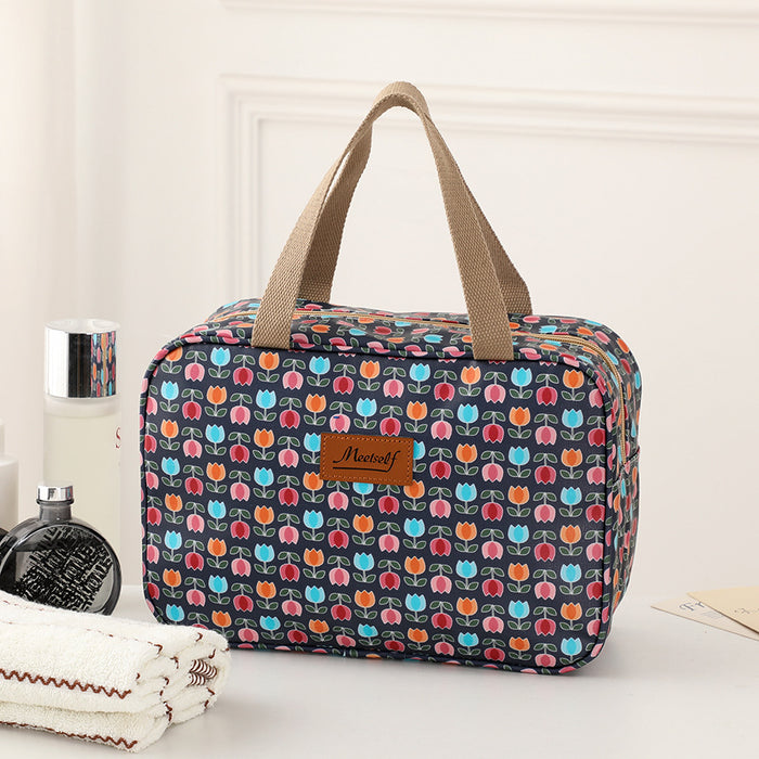 Trousse de Toilette de Voyage et d'Extérieur Portable et Grande Capacité